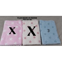 Plaid brodé un prenom
