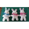 lapin  de 20 cm brodé au prenom de votre choix