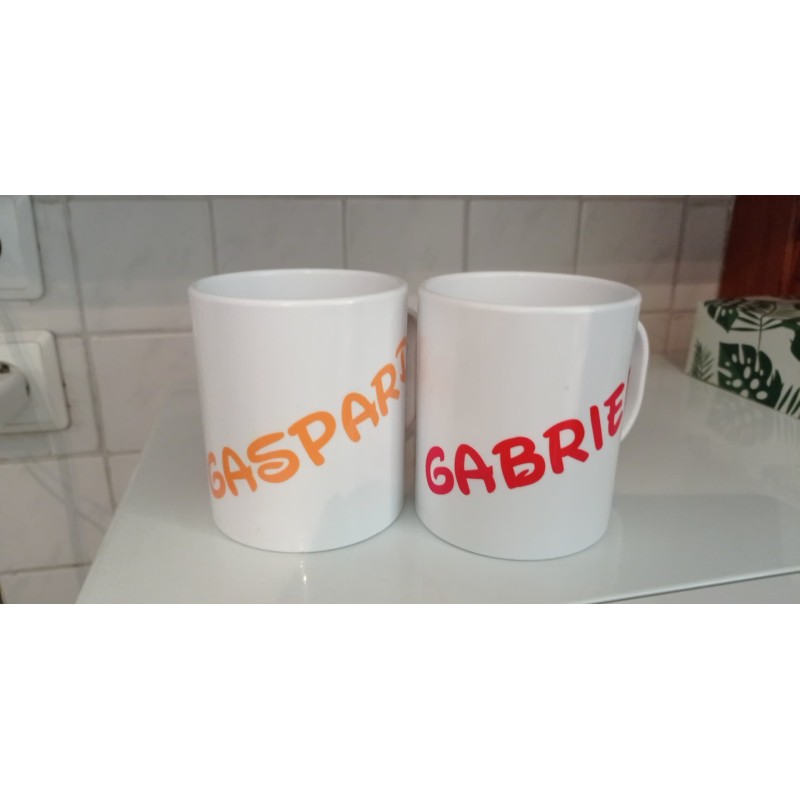 le mug incassable avec la photo de votre choix et le prenom