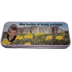Boite en métal rectangulaire/plumier
