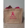 sac octobre rose 26 cm X 22 cm