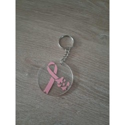 porte clés octobre rose