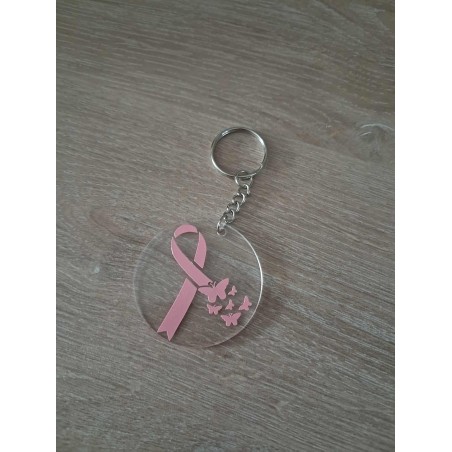 porte clés octobre rose