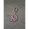 porte clés octobre rose