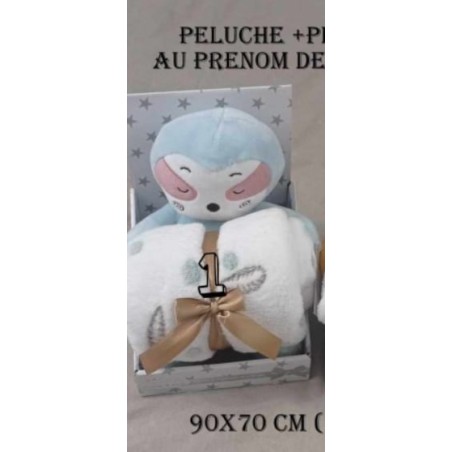 Plaid brodé un prenom