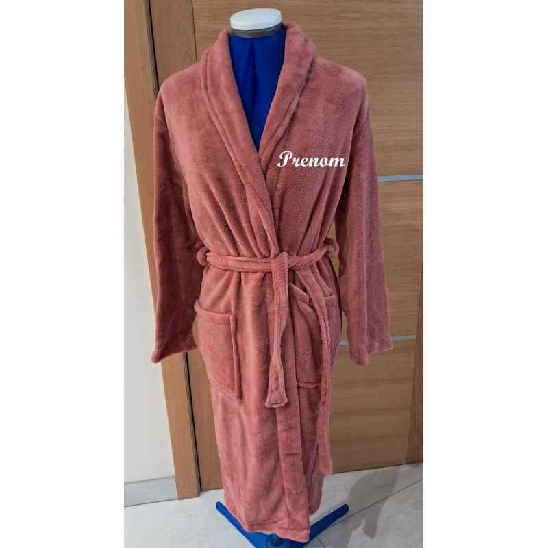 peignoir  brodé dos