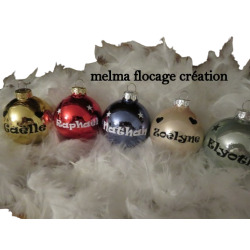 Boule de sapin personnalisée