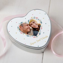 Boite en métal coeur