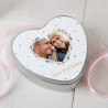 Boite en métal coeur