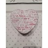 Boite en métal coeur