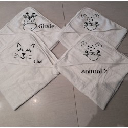 sortie de bain brodée un...