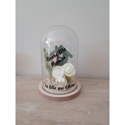 cloche garnie texte au choix