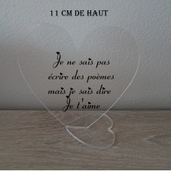 cadre  sur socle coeur...