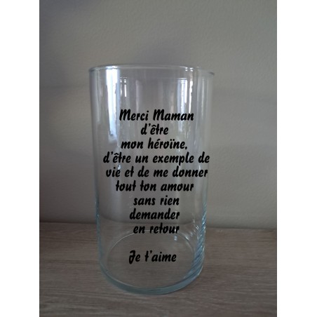 Grand Vase texte au choix