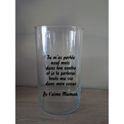 Grand Vase texte au choix