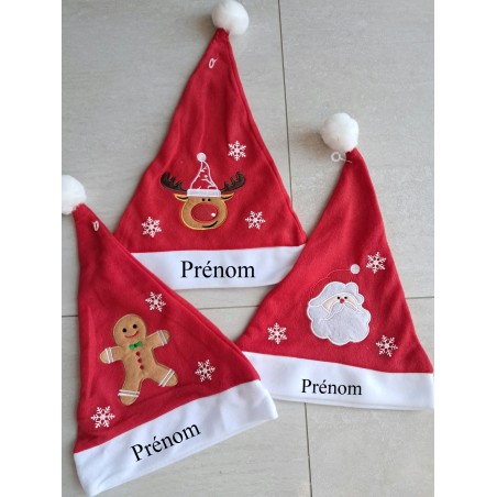 bonnet de Noel  avec le prenom de votre choix