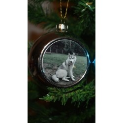 boule avec la photo de vote choix existe en 3 couleurs or , argent et rouge
