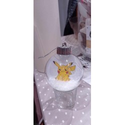 boule de noel neige avec la photo de votre choix