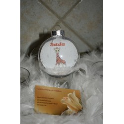 boule de noel neige avec la photo de votre choix