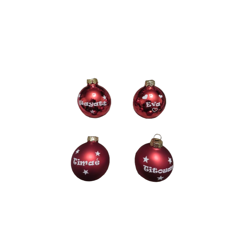 Boule de sapin personnalisée