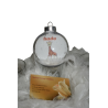 Boule de Noël  avec neige